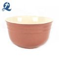 New style color custom home matte cheap round ceramic salad bowl